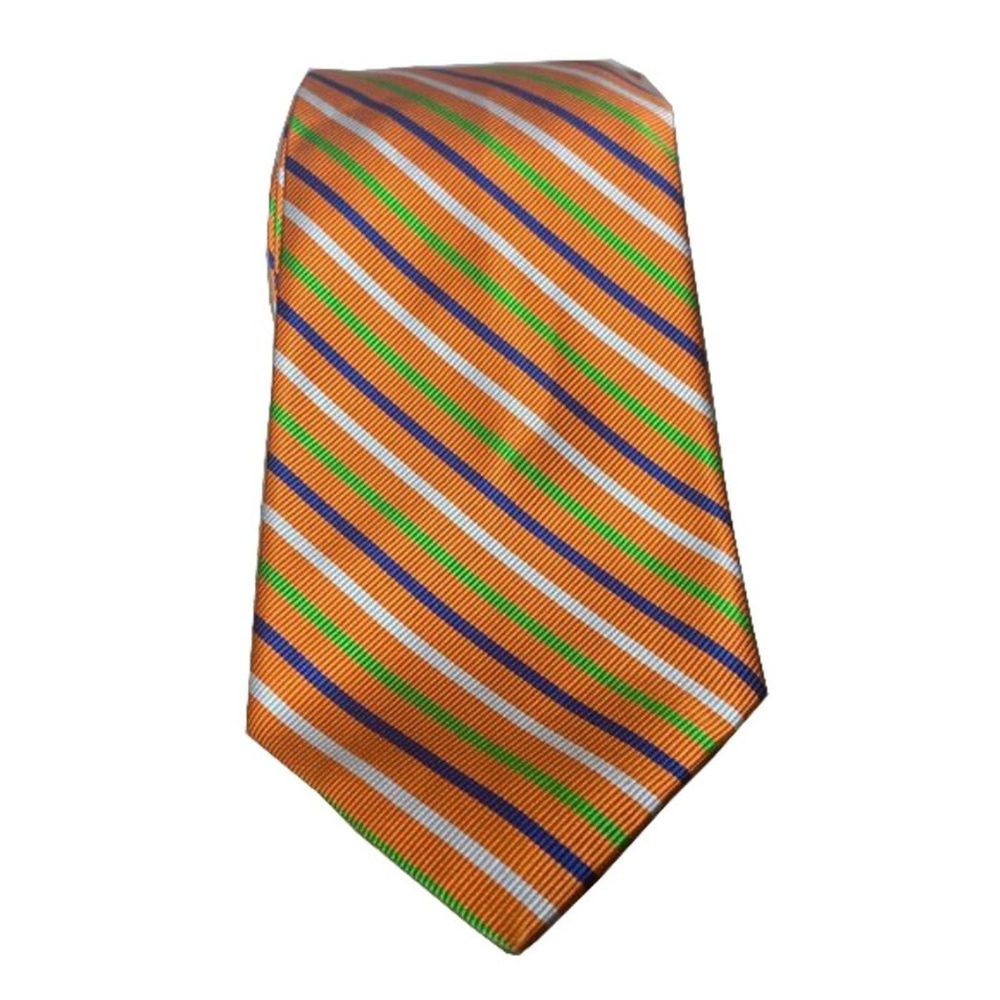 ROOSTER Men's Multicolor Stripe Silk Tie
